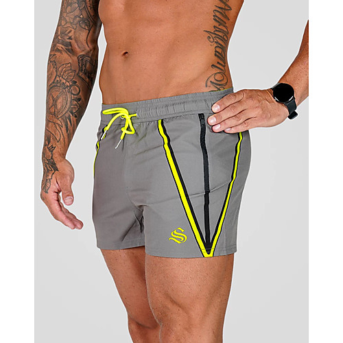 

Men's High Waist Running Shorts Athletic Shorts Workout Shorts Drawstring Sports Bottoms Running Walking Jogging Training Breathable Quick Dry Soft Fashion Black Red Navy Blue Gray / High Elasticity