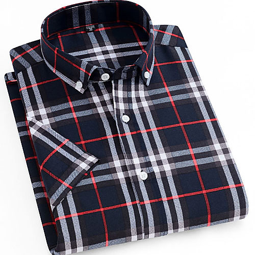 

Men's Houndstooth Print Shirt Daily Wine