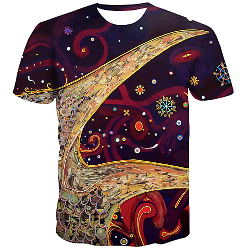 

Men's Daily Street chic T-shirt - 3D Print Rainbow