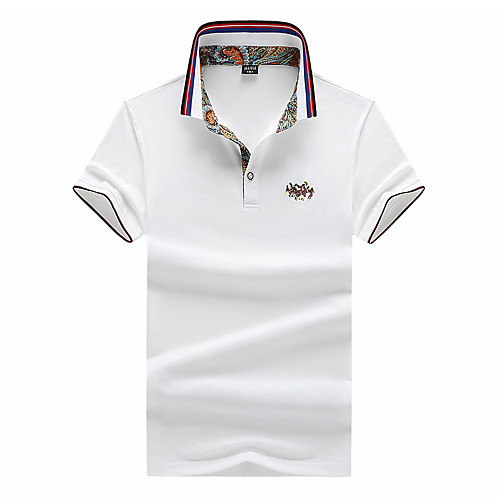 

Men's Solid Colored Polo Business Basic Daily Work White / Blue / Orange / Gray