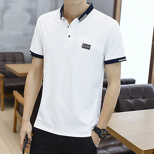 

Men's Solid Colored Camisole Basic Elegant Daily Work White / Black