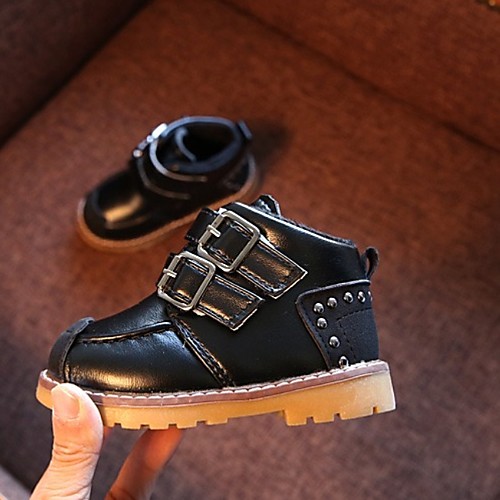 

Boys' Comfort PU Flats Big Kids(7years ) Black / Yellow Spring