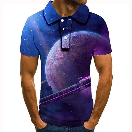 

Men's Daily Basic Polo - 3D Purple