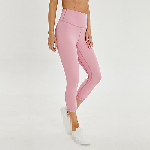 

Women's Running Tights Capris Compression Pants Elastane Sports Winter Bottoms Running Jogging Training Breathable Quick Dry Sweat-wicking Solid Colored Black Purple Green Blue Smoke Pale Pink