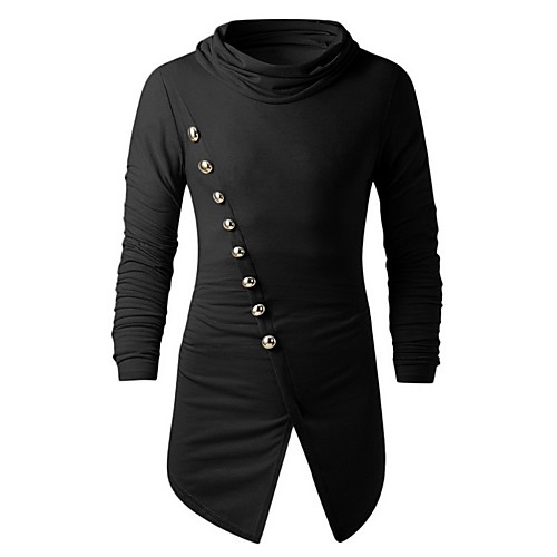 

Men's Daily T-shirt - Solid Colored Black