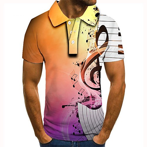 

Men's Daily Basic Polo - 3D Rainbow