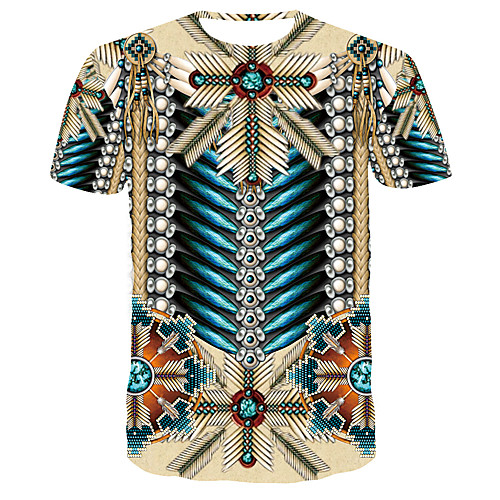 

Men's Daily T-shirt - 3D Print Khaki