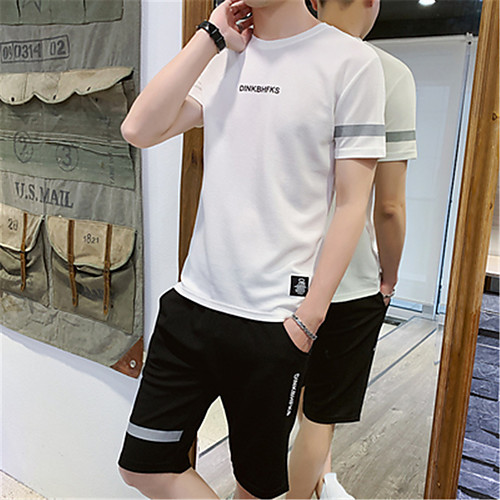 

Men's Daily Sports Basic T-shirt - Solid Colored Print Yellow