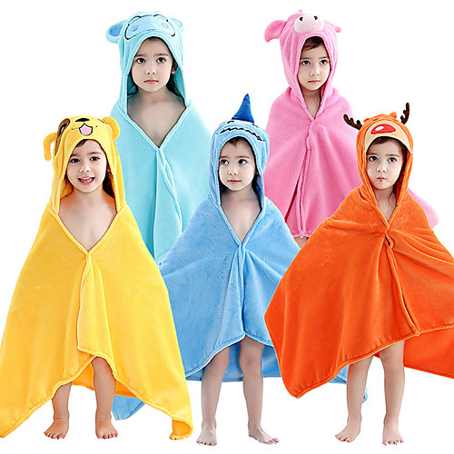 

Kid's Bathrobe Shark Onesie Pajamas Flannelette Yellow / Pink Cosplay For Boys and Girls Animal Sleepwear Cartoon Festival / Holiday Costumes