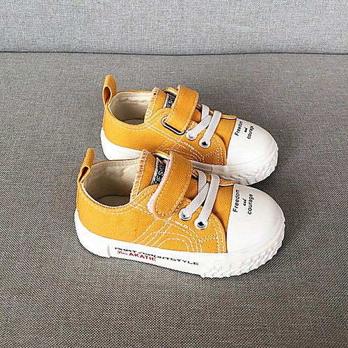 

Boys' Comfort Canvas Flats Big Kids(7years ) Black / Yellow Spring
