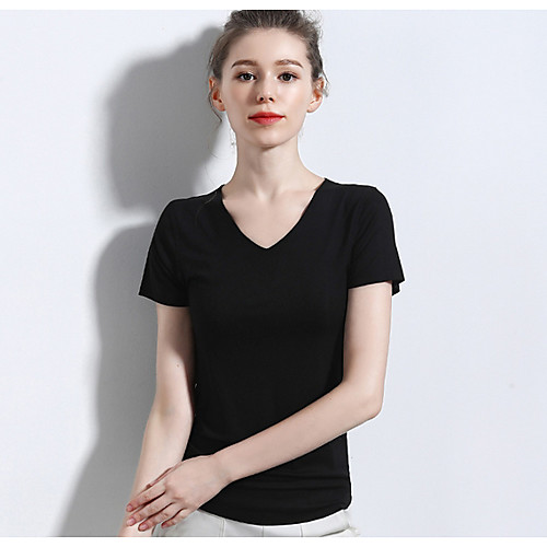 

Women's Solid Colored Blouse Daily Wine / White / Black / Green / Navy Blue