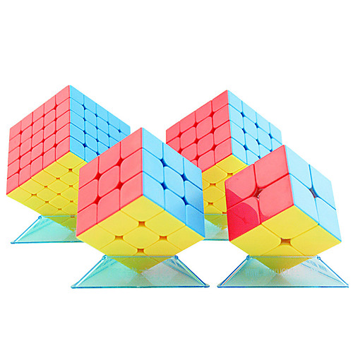 

4 PCS Magic Cube IQ Cube Pyramid Alien Megaminx 555 Smooth Speed Cube Magic Cube Puzzle Cube Professional Level Stress and Anxiety Relief Focus Toy Classic & Timeless Kid's Adults' Toy All Gift