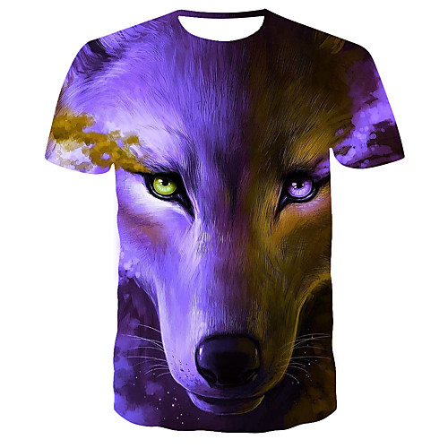 

Men's Daily T-shirt - 3D Print Purple