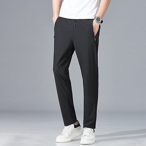 

Men's Hiking Pants Outdoor Breathable Quick Dry Comfortable Cotton Bottoms Climbing Beach Camping / Hiking / Caving Black M L XL XXL XXXL Loose