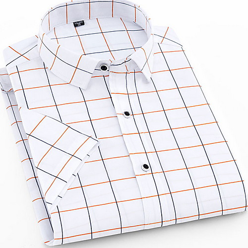 

Men's Houndstooth Print Shirt Daily White