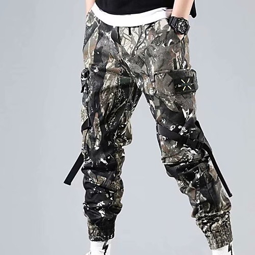 

Men's Basic Loose Cargo Pants - Camouflage Army Green Green US32 / UK32 / EU40 / US34 / UK34 / EU42 / US36 / UK36 / EU44