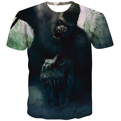 

Men's Daily Street chic T-shirt - 3D Print Rainbow