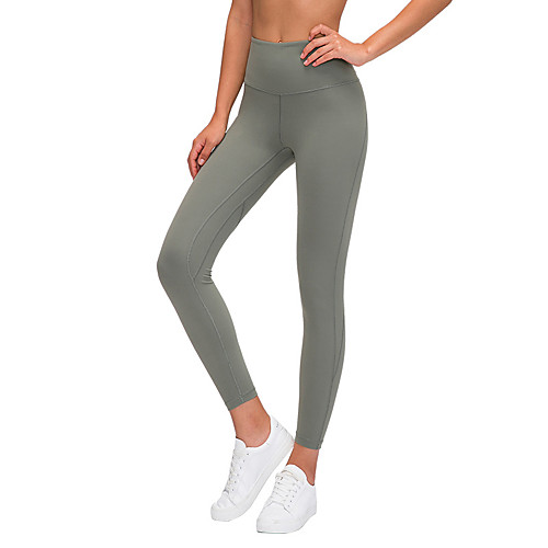 

Women's High Waist Yoga Pants Winter Fashion Black Green Elastane Running Fitness Gym Workout Tights Leggings Sport Activewear Moisture Wicking Butt Lift Tummy Control Power Flex High Elasticity