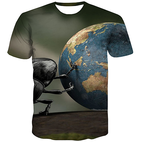 

Men's Daily Street chic T-shirt - 3D Print Rainbow