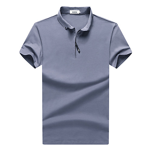 

Men's Solid Colored Polo Business Basic Daily Work White / Black / Light gray / Dark Gray