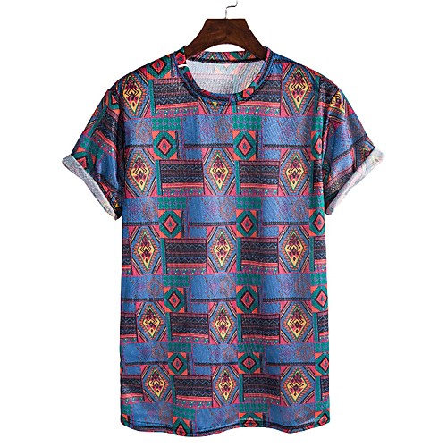 

Men's Graphic Print T-shirt Hawaiian Daily Rainbow