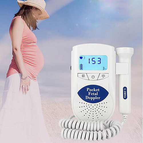 

Fetal Doppler Ultrasound Baby Heartbeat Detector Home Pregnant Doppler Baby Heart Rate Monitor Pocket Doppler monitor 3.0M