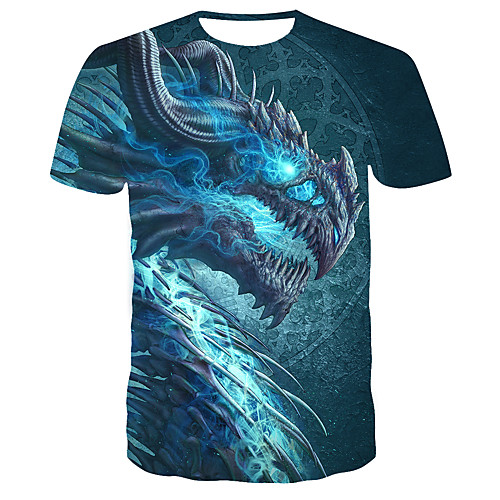 

Men's Daily T-shirt - 3D Print Blue