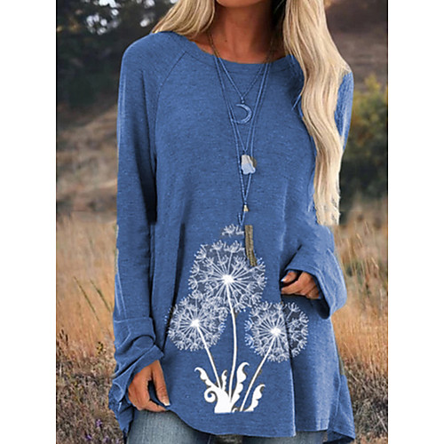 

Women's Daily T-shirt - Geometric Blue