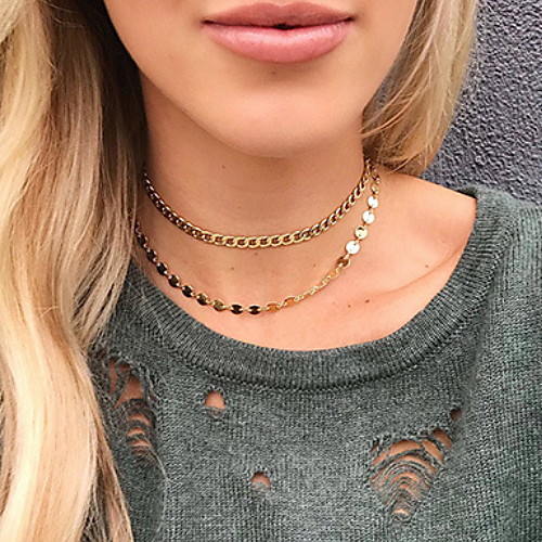 

Women's Torque Boho Gold Plated Gold 30 cm Necklace Jewelry 1pc For Daily