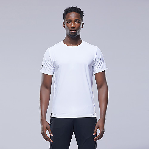 

Men's Solid Colored T-shirt Daily Sports White / Black / Red