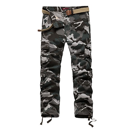 

Men's Basic Chinos Pants - Camouflage Khaki Green Blue US34 / UK34 / EU42 US36 / UK36 / EU44 US38 / UK38 / EU46