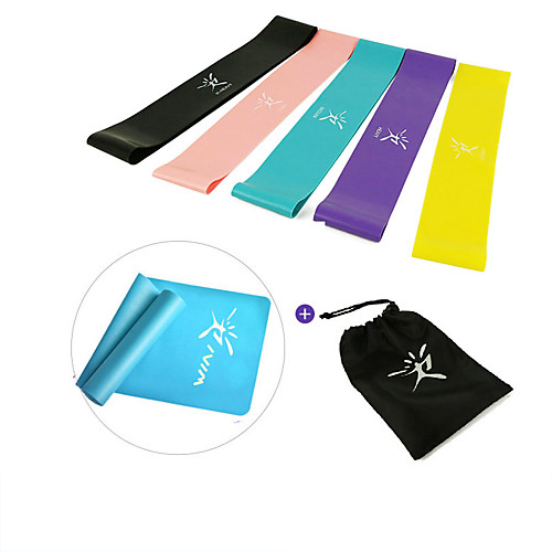 

Resistance Loop Exercise Bands Resistance Bands for Legs and Butt 5 pcs Resistance Bands Sports Emulsion Home Workout Yoga Pilates Portable Durable Lift, Tighten And Reshape The Plump Buttock Shaper