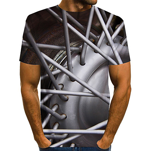 

Men's Daily Basic T-shirt - 3D Print Gray