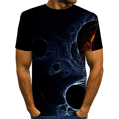 

Men's Daily Basic T-shirt - 3D Print Black