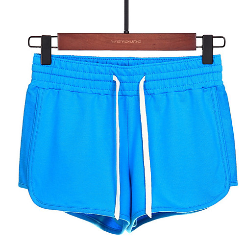 

Women's Basic Shorts Pants - Solid Colored White Black Blue S / M / L