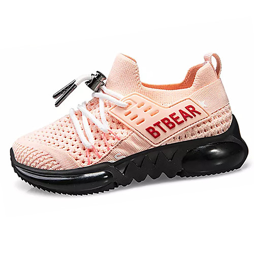

Boys' / Girls' Comfort Elastic Fabric / Flyknit Trainers / Athletic Shoes Little Kids(4-7ys) Running Shoes Pink / Dark Blue / Gray Summer