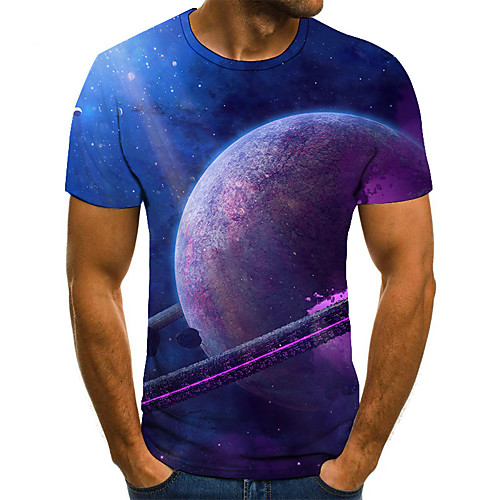 

Men's Daily Basic T-shirt - 3D Blue