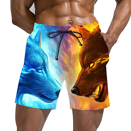

Men's Sporty / Basic Daily Holiday Chinos / Shorts Pants - 3D Print / Drawstring Blue US32 / UK32 / EU40 US34 / UK34 / EU42 US36 / UK36 / EU44