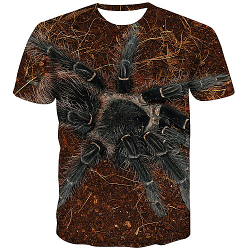 

Men's 3D Print T-shirt Street chic Daily Rainbow