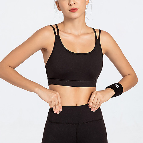 

Women's Bra Top Cut Out Removable Pad Fashion Red Royal Blue Black Elastane Yoga Running Fitness Bra Top Top Sport Activewear Quick Dry Comfortable Freedom Stretchy