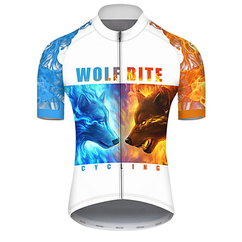 

21Grams Men's Short Sleeve Cycling Jersey RedBlue Galaxy Bike Top Mountain Bike MTB Road Bike Cycling Breathable Sports Clothing Apparel / Micro-elastic