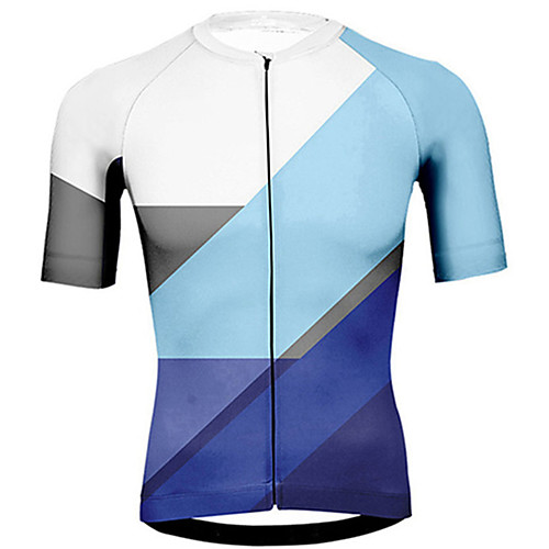 

21Grams Men's Short Sleeve Cycling Jersey Pink Orange Blue Bike Jersey Top Mountain Bike MTB Road Bike Cycling UV Resistant Breathable Quick Dry Sports Clothing Apparel / Stretchy