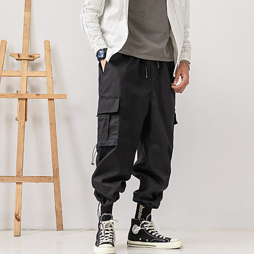 

Men's Basic Chinos Pants - Solid Colored Black Gray US32 / UK32 / EU40 US34 / UK34 / EU42 US36 / UK36 / EU44