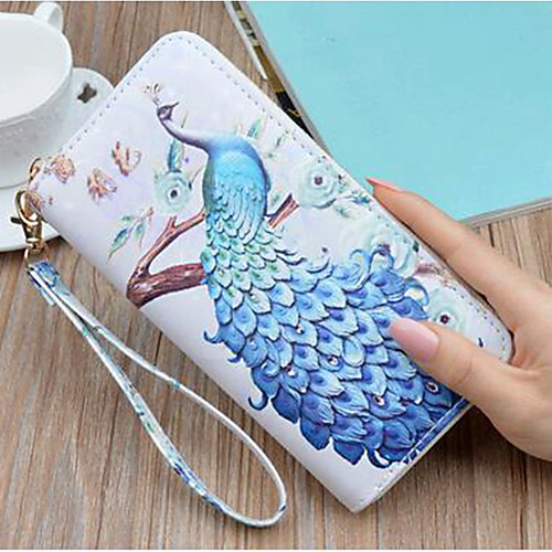 

Women's PU Wallet Animal Blue / Blushing Pink