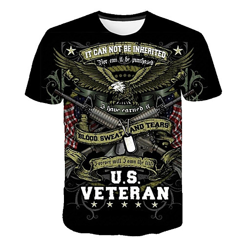 

Men's Club Weekend Street chic / Punk & Gothic T-shirt - Animal / Letter / Tribal Fantastic Beasts, Print Black