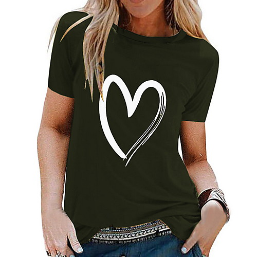 

Women's Geometric Print T-shirt Daily White / Black / Yellow / Green / Light Blue