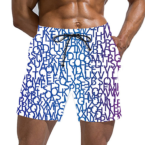 

Men's Sporty / Basic Daily Holiday Chinos / Shorts Pants - 3D Print / Drawstring Sports Blue US32 / UK32 / EU40 US34 / UK34 / EU42 US36 / UK36 / EU44