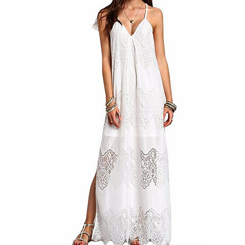 

Women's Sheath Dress - Sleeveless Solid Color Summer Elegant 2020 White Black S M L XL XXL XXXL XXXXL XXXXXL