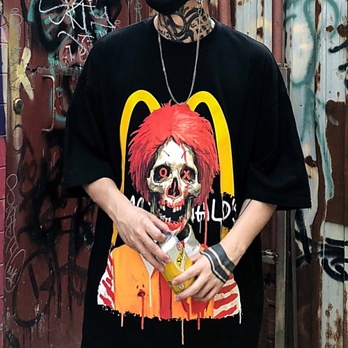 

Men's Skull T-shirt Daily Black / Red