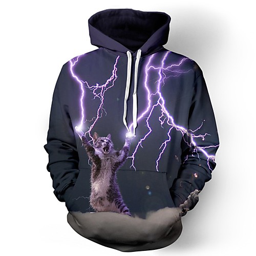 

Men's 3D Print / Casual Hoodie - 3D / Tie Dye / Cartoon Rainbow US32 / UK32 / EU40